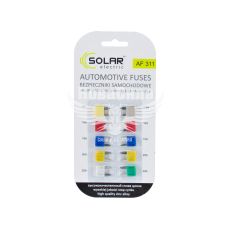 Запобіжники плоскі міні (Solar) кт. 10шт. сплав цинку (7.5-30А)