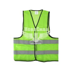 Жилет сигнальний (Zollex) зелений, щільність тканини 120 (аварійка отражаюча)