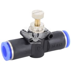 З'єднувач трубки ПВХ прямий 12мм. (Airkraft) SPA з регулюванням подачі повітря