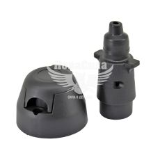 Соединитель прицепа 12V кт. розетка + штекер пла (Zollex) (папа+мама)