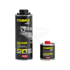 Захисне покриття для кузова чорне (Novol) Cobra Truck Bedliner 0.6л.+ затверджувач 0,2л.