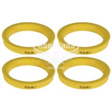 Кільця центрувальні для колісних дисків 72.6-58.1 (Walline) термопластик