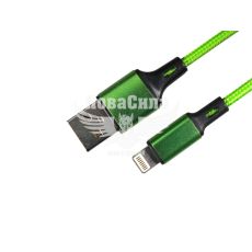 Кабель для зарядки моб. телеф. USB-A to Lightning (Armer) 1м. зеленый