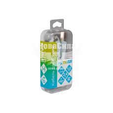 Кабель для зарядки моб. телеф. USB-A to Lightning (Maxxter) 1м. срібний