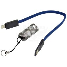Кабель-брелок для зарядки моб. телеф. USB-A to Lightning (ColorWay) 0.22м. синій