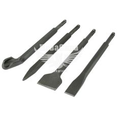 Зубило по камню (Intertool) к-т. 4шт.