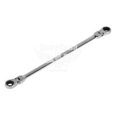 Ключ накидний 10х11мм. подовжений з тріщоткою та шарніром (Andrmax)