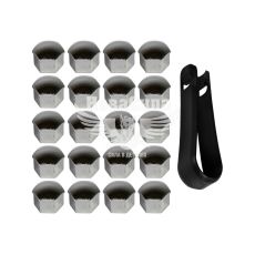 Ковпачок на гайку колеса (17мм.) хром (КНР) (к-т. 20шт.) (з зйомником)