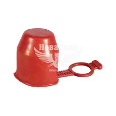 Колпак на фаркоп (Польша) резиновый красный.