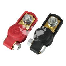 Клеммы для аккумулятора (Shin Kum) резиновое покрытие (Daewoo Lanos)