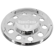 Ковпак колеса 22.5 задній плоск. без отвор. хром (Poland Products)