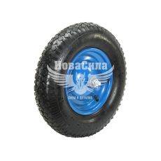 Колесо 4.00-8.00 в сб. (Цветок PRO) 12мм 2PR, Синий диск (тачка)
