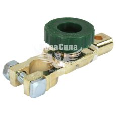 Клема для акумулятора з вимикачем маси (Zollex) цинк з мідним покриттям