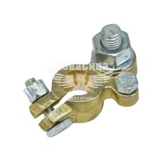 Клема для акумулятора мінусова (Україна) легкова, латунь (шпилька M10 Євро)