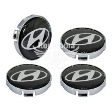 Ковпачки для титанових дисків Hyundai (КНР) 60/55мм. (чорний)