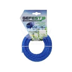 Косильна струна (Gefest) квадрат крученый 3,0мм. 15м. Леска