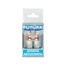 Лампочка без цоколя LED T10_W5W SMD біла 12-діодів 12V W2.1x9.5d (Futura) (к-т. 2шт.)