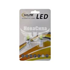 Лампочка без цоколя LED T10_W5W COB біла 1-діод 70lm. 12V W2.1x9.5d (Solar) (к-т.-2шт.)
