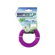 Косильна струна (Gefest) цветок крученый 2,0мм. 15м. Леска