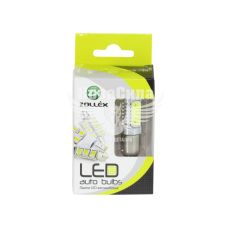 Лампочка 2-ох конт. груша біла LED SMD 12V 4-діоди P21/5W BAY15d (Zollex) (к-т.-2шт.)