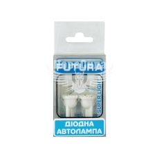 Лампочка без цоколя LED T10_W5W SMD біла 6-діодів 12V W2.1x9.5d (Futura) (к-т. 2шт.)