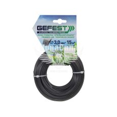Косильна струна (Gefest) квадрат двухкомпонентный армированный 3,0мм. 15м. Леска
