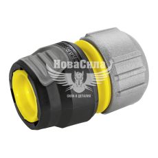 Конектор універсальний для шлангів 1/2-5/8-3/4 (Karcher) Premium (з аквастопом)