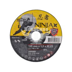 Круг відрізний 125х1.2х22.23 по металу (Ninja)