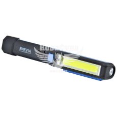 Лампа переносная (Brevia) LED Pen Light 2W COB+1W LED 150lm, 900mAh, microUSB