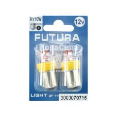 Лампочка 1-но конт. груша жовта LED SMD 12V 12-діодів RY10W BAU15s (Futura) (к-т.-2шт.)