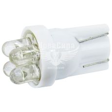 Лампочка без цоколя LED T10_W5W LEDS біла 4-діоди 12V W2.1x9.5d (Solar) (упак.-10шт.)