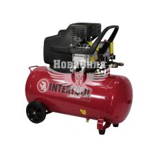 Компрессор стационарный (Intertool) (1-но цил.) 2HP.- 1,5кВт.- 8атм.- 206л / мин.- 50л.- 25кг.