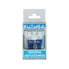 Лампочка без цоколя LED T10_W5W SMD синя 1-діод 24V W2.1x9.5d (Futura) (к-т. 2шт.)