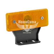 Ліхтар габаритний універсальний (Carmos) прямокутник 110х45мм. жовтий з кронштейном (LED)