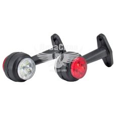 Ліхтар габаритний ріжок (Україна) LED 12-24V прямий