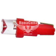 Лампочка без цоколя семечка LED W1.2W LEDS червона 1-діод 12V-1,2Вт W2x4.6d (Solar) (упак.-20шт.)