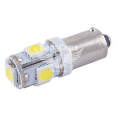 Лампочка з цоколем LED T8.5 SMD біла 5-діодів 24V-4Вт BA9s (Solar) (к-т.-2шт.)
