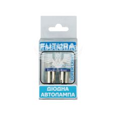 Лампочка з цоколем LED T4W SMD синя 6-діодів 12V-0,7Вт BA9s (Futura) (к-т.-2шт.)