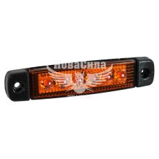 Ліхтар габаритний універсальний (КНР) короткий 6-діодів 100х20мм. жовтий