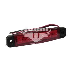 Ліхтар габаритний універсальний (КНР) короткий 6-діодів 100х20мм. червоний