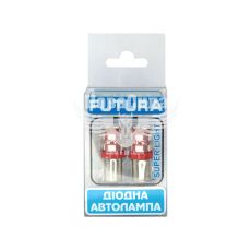 Лампочка з цоколем LED T4W SMD червона 12-діодів 12V-2,5Вт BA9s (Futura) (к-т.-2шт.)