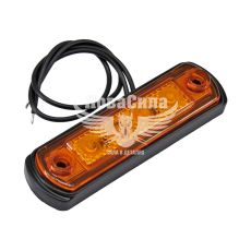 Ліхтар габаритний універсальний (HICO) жовтий (на резиновій підставці)