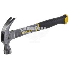 Молоток столярний Stanley Fiberglass, 450 г, 325 мм із загнутим гвоздодером