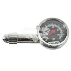 Манометр (CarLife) 7.5-атм. метал. корпус (пласт. кейс)