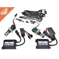 Набор автомобильных биксеноновых ламп H4 (Brevia) Bi-Xenon 5000K (Super Slim Ballast)