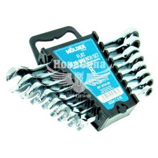 Набор ключей рожково-накидных с трещоткой (Molder Tools) 8шт. (8-19мм.)