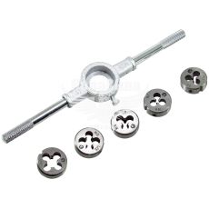 Набор для нарезки резьбы 6пред. (Intertool) (плашки)