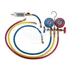 Набор для заправки кондиционеров (Axxis) (манометрический коллектор + инжектор)