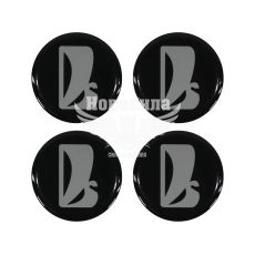 Наклейка LADA на ковпаки (чорна) (силікон) діам. 5х5
