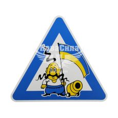 Наклейка козак (трикутник) 15,3х13,5см.